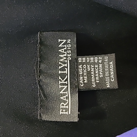 Never worn multicolored Frank Lyman size 10 water colour look sleeveless dress - Picture 2 of 9